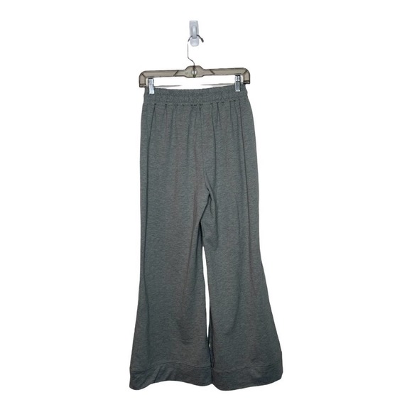 Luxe LA Grey Flare Yoga Pants Flared Sweat Pants, Bell Bottom Yoga Pants Size M - Picture 1 of 9
